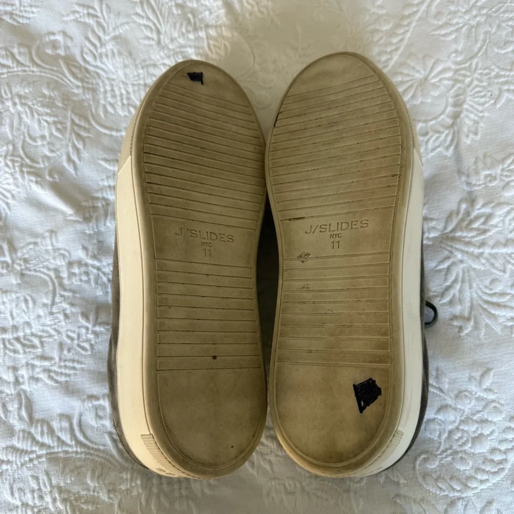 J/Slides Maya Stylish Cactus Suede Platform Sneakers Side 11